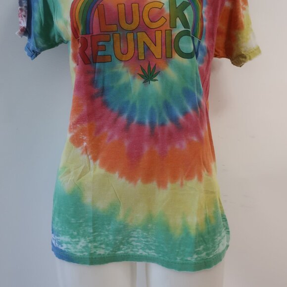 Aviator Nation Lucky Reunion Rainbow Get Lucky Austin TX Graphic T-Shirt Top M - Picture 5 of 10